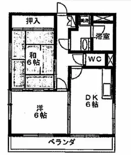 第二加納ハイツ【5階】の間取り