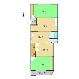 第2ヤマモトビル【3階】の間取り