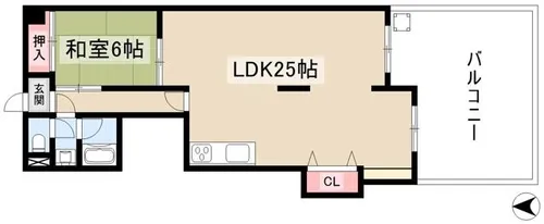 シャトレ北山【217号室】の間取り