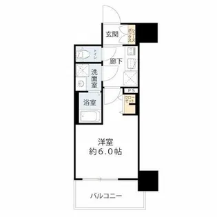 ワールドアイ大阪West Gate【11階】の間取り