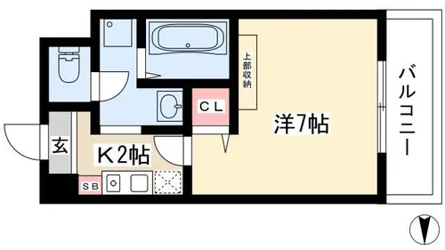 マ・メゾン・プルミエ【506号室】の間取り