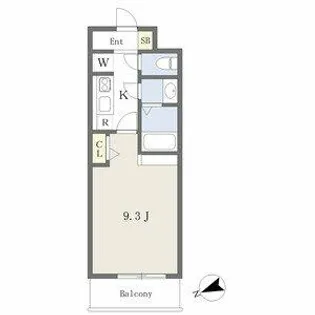 ゴルトベルク【3階】の間取り