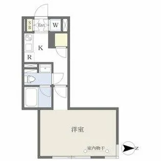 COZY茶屋ヶ坂【1階】の間取り
