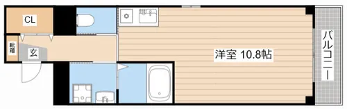 VIVACE大手門【201号室】の間取り