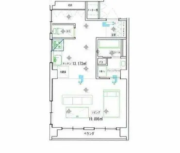 メゾンドタクト【4階】の間取り