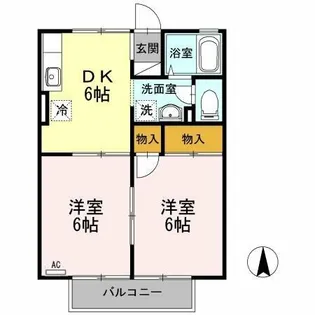 アルカンシェル【2階】の間取り