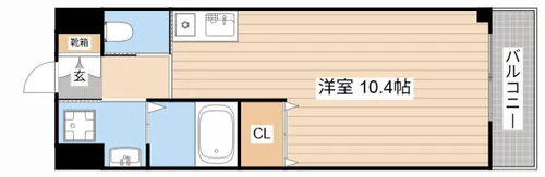 VIVACE大手門【207号室】の間取り