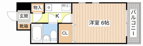 フェルティシャトー滋賀水口【401号室】の間取り