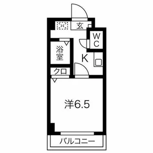 万宝マンション【6階】の間取り