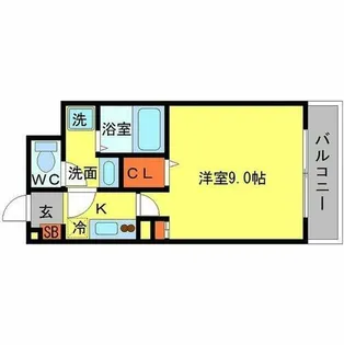 N緑地【3階】の間取り