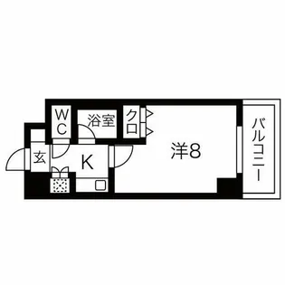 覚王山エクセル【8階】の間取り