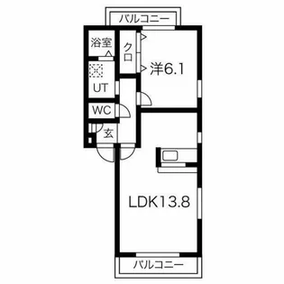 ハイツグランベル【2階】の間取り