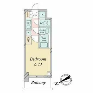 オーキッドレジデンス鶴舞【7階】の間取り