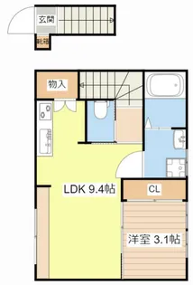 SQUIRREL APARTMENT B【202号室】の間取り