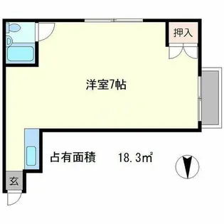 メゾンドアリス【3階】の間取り