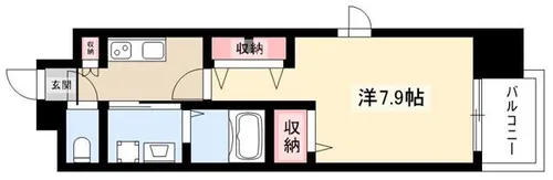 パルティール中村公園【704号室】の間取り