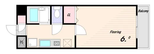 グランドーレ東須磨【5階】の間取り