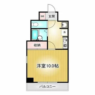 1Kの間取り画像