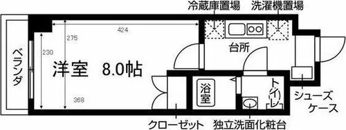 ラウレール名駅南【10階】の間取り