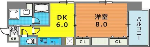 KAISEI神戸海岸通第2【2階】の間取り