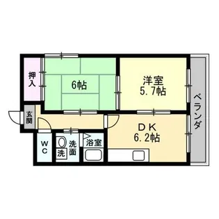 ヘリテージ鶴見【3階】の間取り