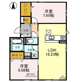 モンパレス【2階】の間取り