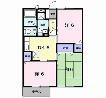 アネックス徳吉Ⅲ【1階】の間取り