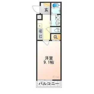 ビエノス京都伏見【3階】の間取り