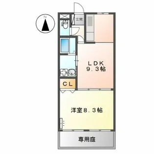 リバーサイド塚田【1階】の間取り