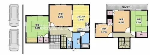奈良県生駒市小瀬町【一戸建】の間取り