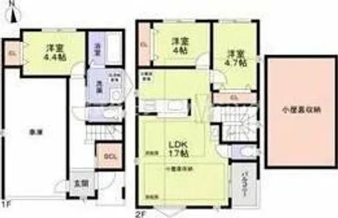 大阪府門真市小路町【一戸建】の間取り