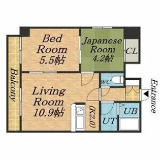 エンドレス三井平和通Ⅰ【2階】の間取り