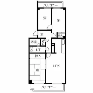 メナージュマルヤマ【3階】の間取り
