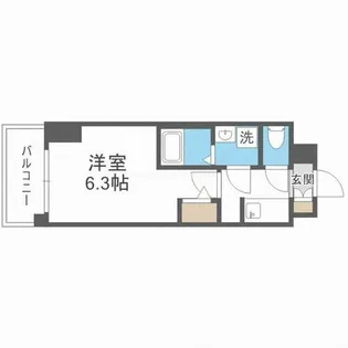 S-RESIDENCE福島玉川Tres【11階】の間取り
