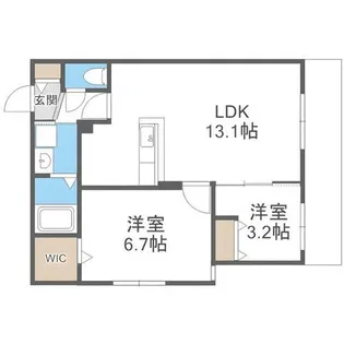 ラグナベルデ北9条【4階】の間取り