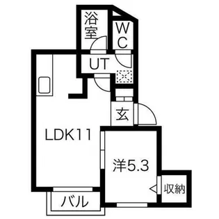 デルタナイン【302号室】の間取り