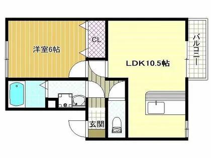 カトルセゾン【1階】の間取り