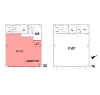 南畝町テナントビル【2F-3F号室】の間取り