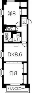 ガーデンコート【2階】の間取り
