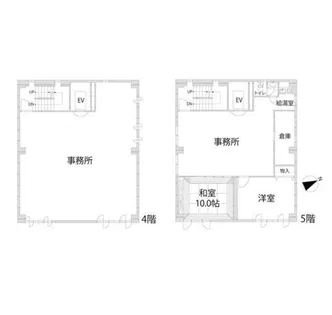 南畝町テナントビル【4F-5F号室】の間取り
