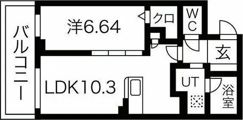 JMFレジデンス名駅南(旧 Dimora名駅南)【3階】の間取り
