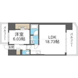 プレジオ新大阪EURO【8階】の間取り