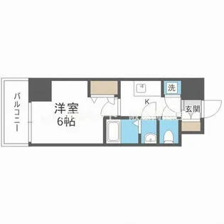 Dimus新大阪【8階】の間取り