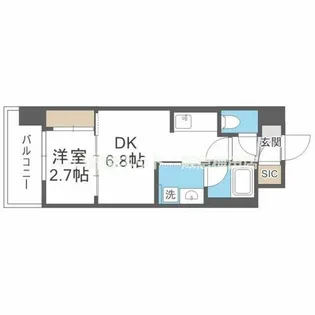 コンフォリア・リヴ新大阪西宮原ソルテラス【3階】の間取り