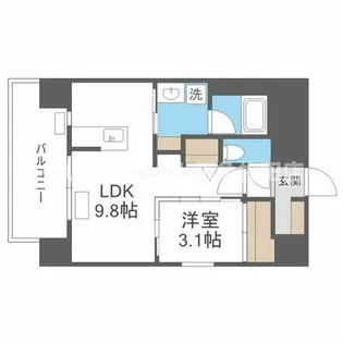 エル・セレーノ新大阪北【5階】の間取り