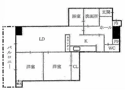 大手前セントポリア【1103号室】の間取り