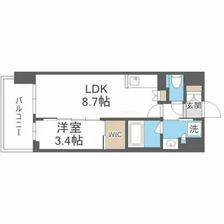 コンフォリア新大阪宮原Q【12階】の間取り