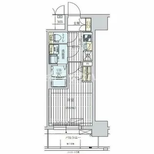 ワールドアイ大阪West Gate【12階】の間取り