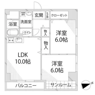 青山NKマンション【209号室】の間取り