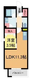 アイエフノヴァ水波町【5階】の間取り